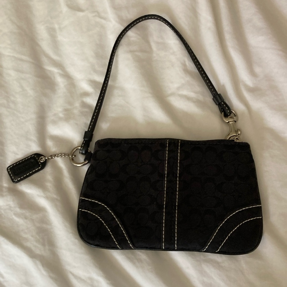 Black Coach Wristlet